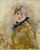 Berthe Morisot (1841-1895) : Berthe Morisot, Autoportrait, 1885 (c)musee Marmottan Monet_Bridgeman Giraudon_Presse